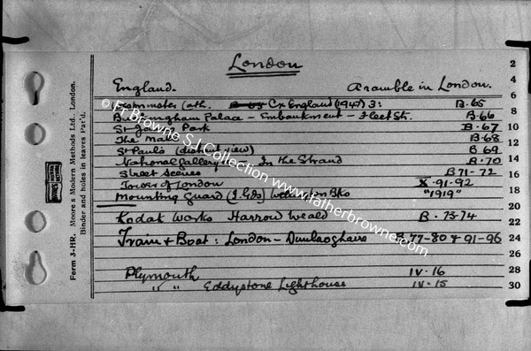 FR BROWNES INDEX